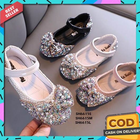 New Sandal Pesta Anak Cewek Lubery Hak Kaca Tumit Tahu Heels Ank Perempuan Wiken Platform [Vianna] S