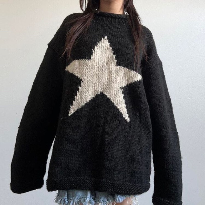 Stiego-Bintang Star Sweater rajut vintage aestetic Sweater knit