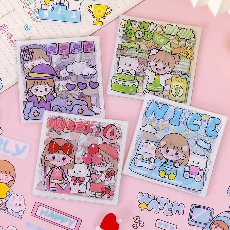 READY STOCK BISA COD - MOMO STIKER LUCU AESTHETIC DECO PLANNER DIARY SCRAPBOOKING KIYOWO KAWAII GAYA KOREA KARAKTER KARTUN HEWAN PELIHARAAN ANAK PEREMPUAN ORGANIZER DEKORASI CASING LAPTOP HP BOTOL AIR MINUM VIRAL MURAH PVC PAPER PET CUTE BERUANG KELINCI