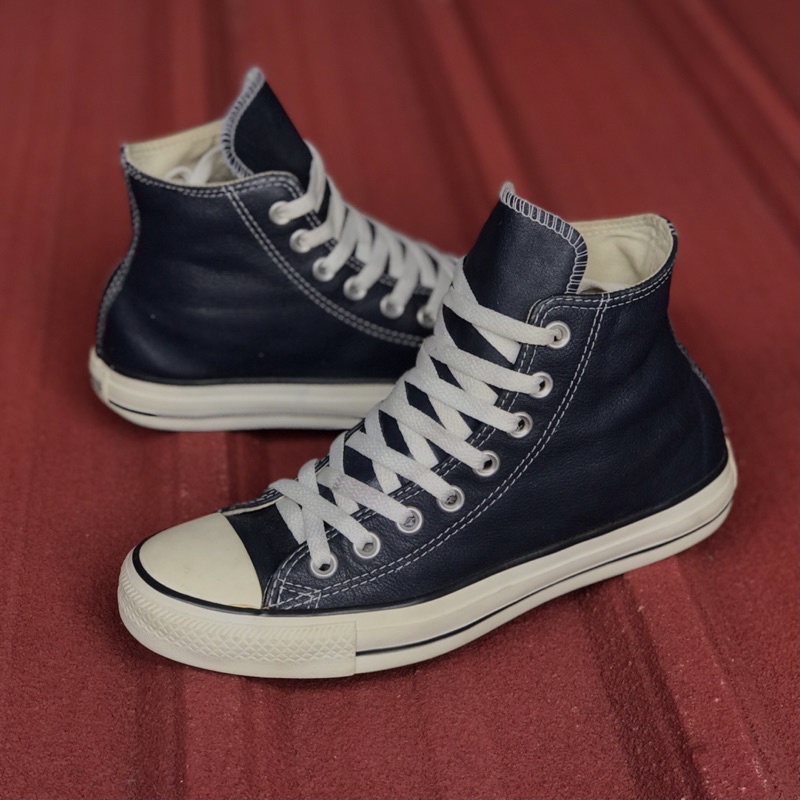 CONVERSE LEATHER NAVY