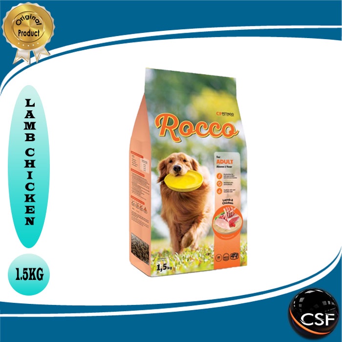 Makanan anjing kering Rocco Dog Food 1,5 Kg All Variant