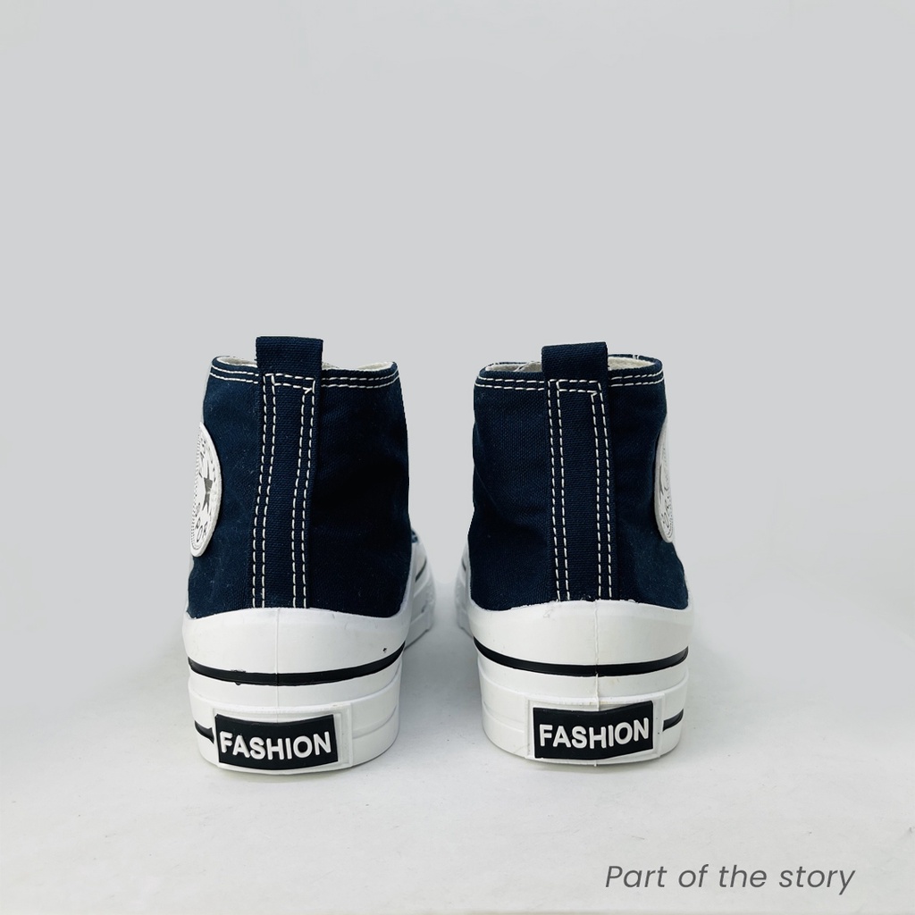 Sepatu Sneakers Canvas Wanita Sepatu sekolah Import Fashion Navy Unisex Sepatu Boots Gaya Trendy free Box Viola Shoes