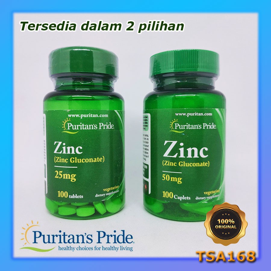 Puritan Pride Zinc 50 mg 100 Vegetarian Caplet Support Immune Health