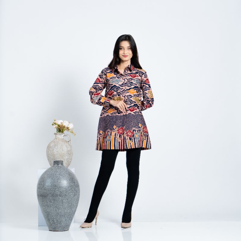 TUNIK BESTARI PREMIUM 01| BAJU KERJA BUSUI FRIENDLY - LANGITJUA BATIK SOLO