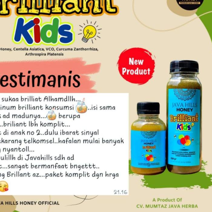 

TOP PRODUK MADU BRILLIANT KIDS BY JAVA HILLS HONEY 330gr T5D**