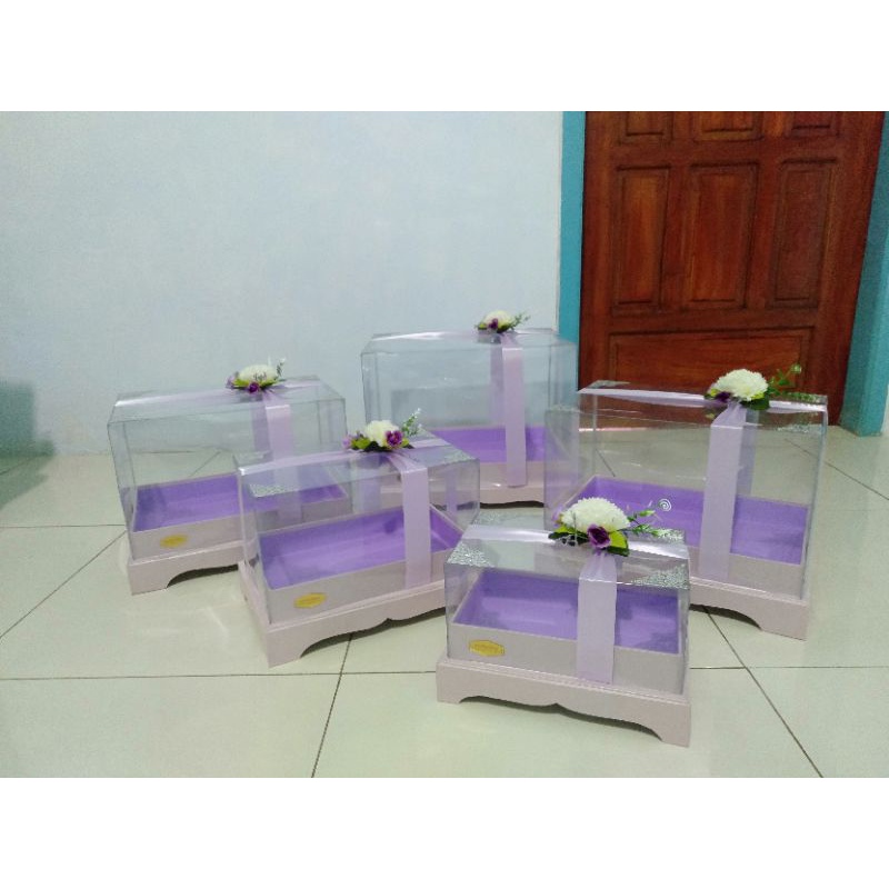 kotak hantaran seserahan pernikahan 1 paket isi 4
