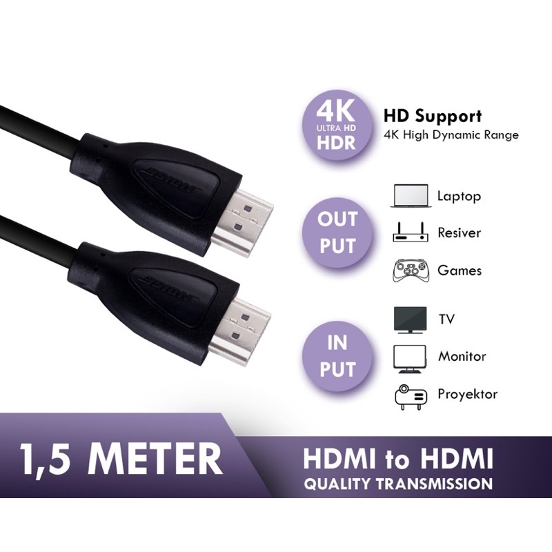 KABEL HDMI TO HDMI 1m NOISE/USB DONGLE WIFI NOISE