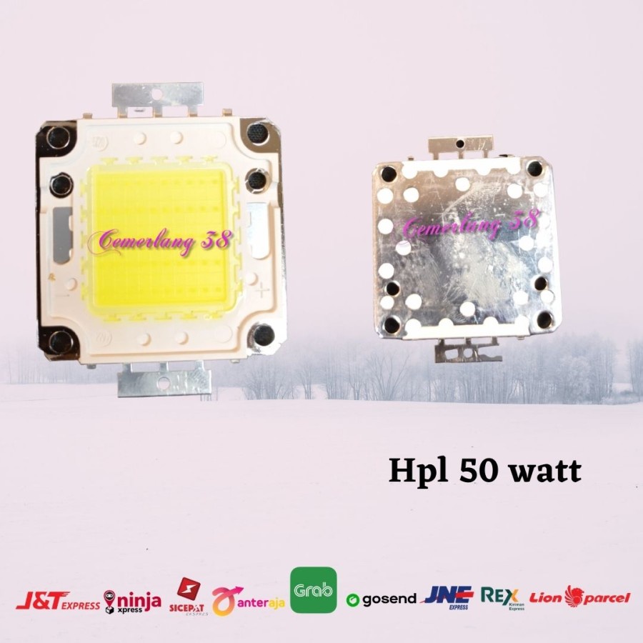 HPL 50W High Power LED 50 Watt 220v AC White Lampu Sorot 6000k - 6500k