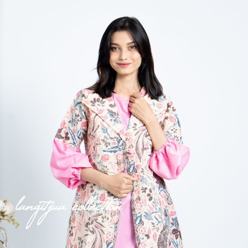 TUNIK PERTIWI 01 | LANGITJUA BATIK SOLO - ATASAN BATIK WANITA GALIH AYU