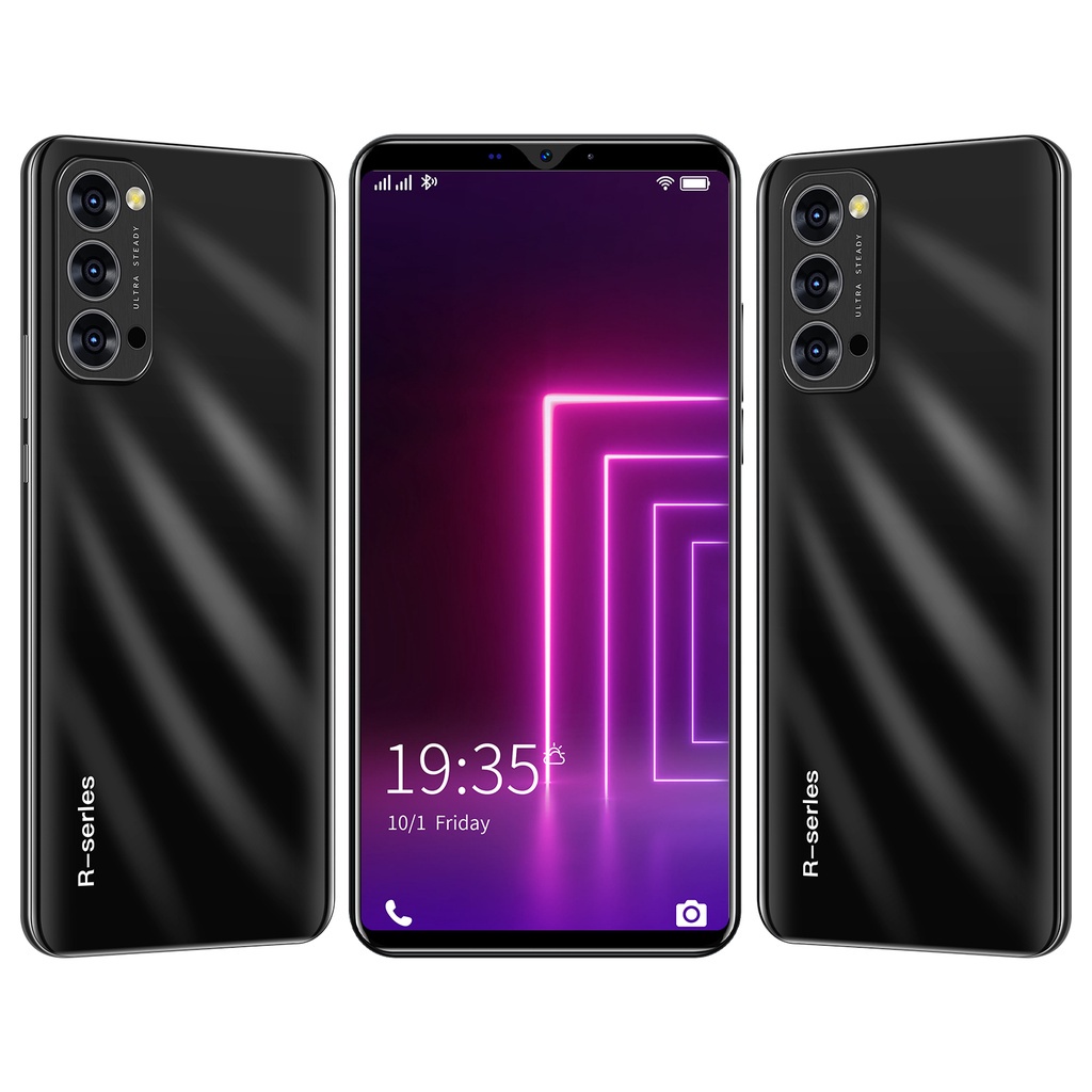 【Bisa COD】HP Murah 0PP0 Reno6 Pro 5G 6.53 Inci Ponsel Android RAM 6GB ROM 128GB Dual Card SIM Smartphone Garansi resmi Gratis-Black 8+256