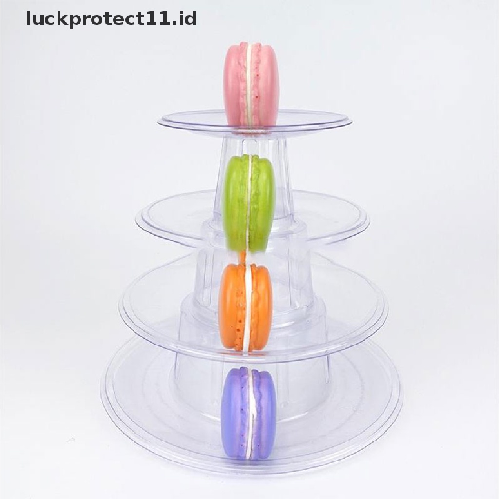/Fashion Hot// Fashion// Multitiers Macaron Display Stand Cupcake Tower Rack Cake Stand Nampan PVC Kue.