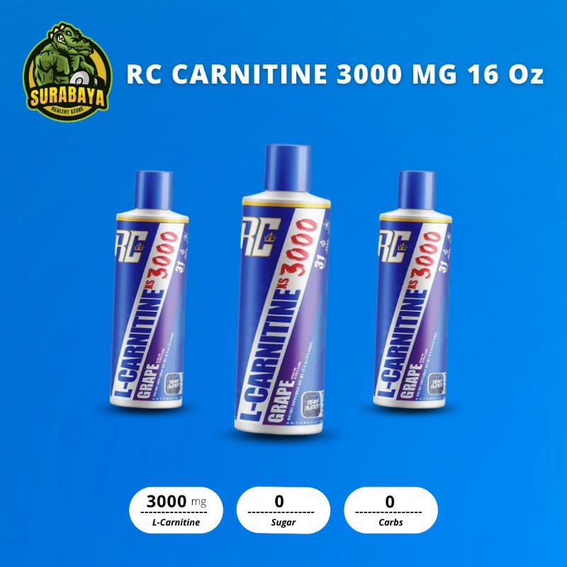 Ronnie Coleman RC L Carnitine 3000 Mg 16 Oz Fat Burner Lyquid Pembakar Lemak Cair Fat Burn Slimming 