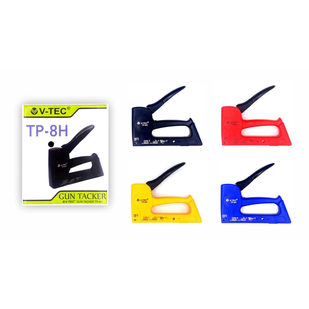 Stapler Tacker TP-8H Mini Tacker - Stapler Tembak V-Tec TP-8H Mini Tacker - Guntacker Vtec TP-8H