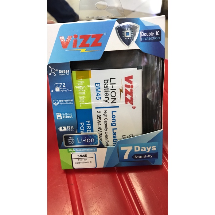 BATERAI VIZZ XIAOMI REDMI NOTE 2 DOUBLE POWER/BATERAI VIZZ XIAOMI BM45