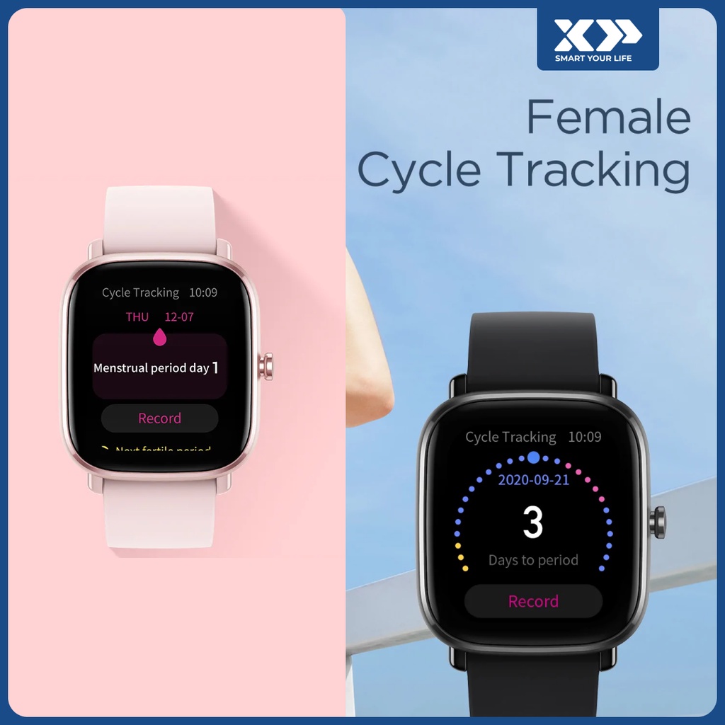 Amazfit GTS 2 Mini Smartwatch SpO2 Female Cycle Tracking - Garansi Resmi