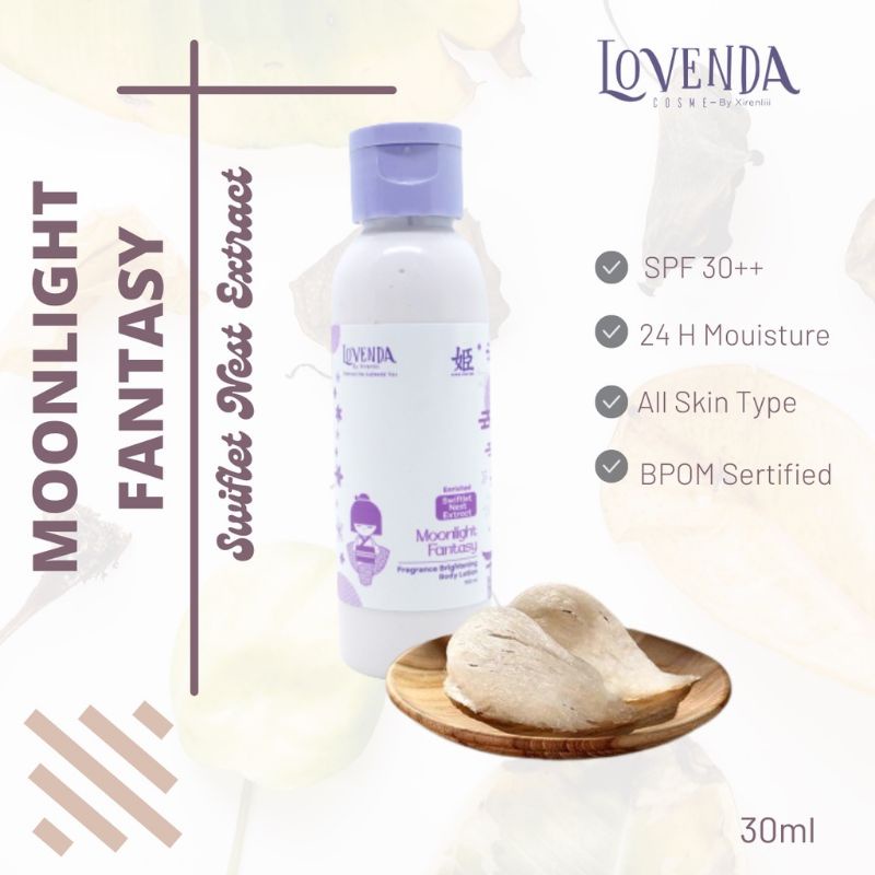 Lovenda Body Lotion 100 ml Whitening Glutathione SPF 30 Cepat Mencerahkan Kulit