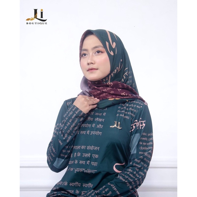 jilbab koran india sanskrit 2in1 scarf original by Li scarf