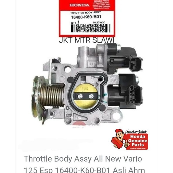 16400 k60 b01 throttle body vario 125 2015-2017 asli honda