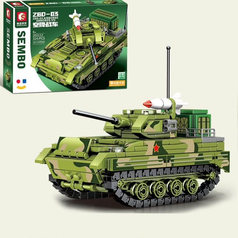 Mainan Brick Tank Rudal Militer Army