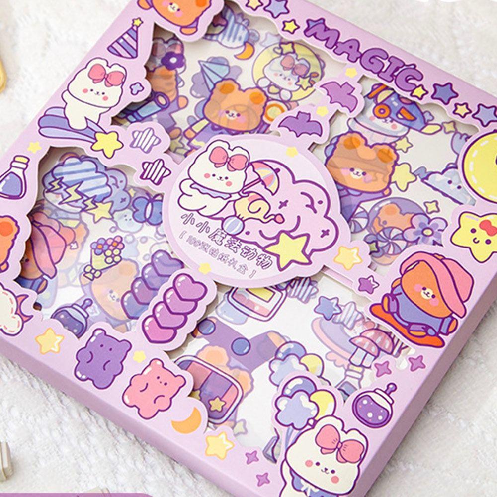Preva 100lembar/set Stiker Kreatif Anti Air Dekorasi Laptop Scrapbooking