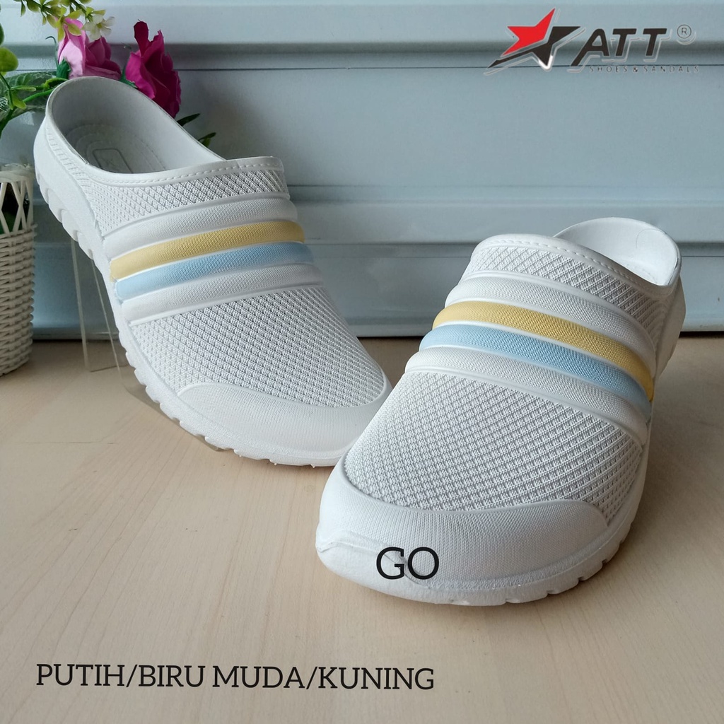 sogo ATT NSWP 491 Sepatu Sandal Karet Slip On Sepatu Cewek Anti Air Empuk Tidak Lecet Ringan