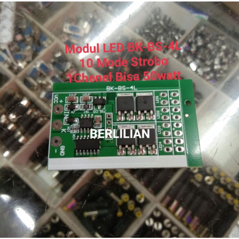 Modul LED BK-BS-4L 10kombinasi DC 12V 1Chenel Bisa 50watt Modul 4Chenel 10Mode