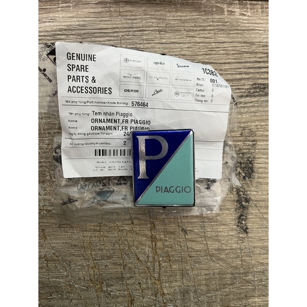 ORNAMENT EMBLEM DASI VESPA MATIC ORIGINAL PIAGGIO