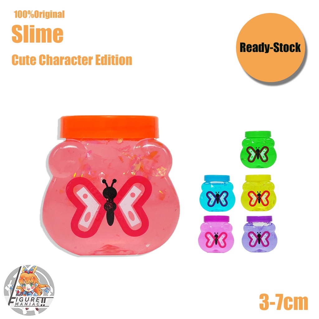 Mainan Anak - Slime Butterfly Mini Cute Edition Import Premium Slime Lucu Cute Slime Aman Crystal Mud Galaxy Mud