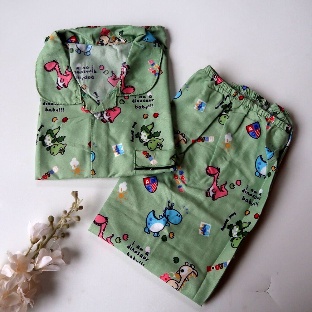 Setelan Baju Tidur Anak Perempuan Piyama Motif 1-4 Tahun