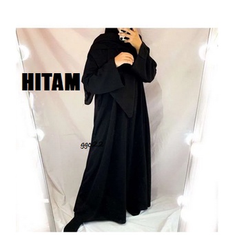 Abaya Basic Polos / Abaya Wanita Muslimah / Abaya Turki Kekinian