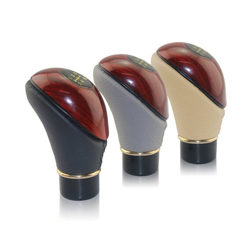 Shift Knob Universal Knop Gear Knob Kayu Type R Tuas Gigi Perseneling Transmisi Mobil Manual