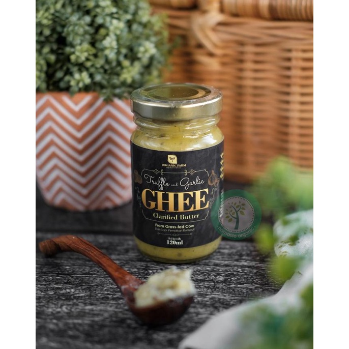 

TRUFFLE AND GARLIC ORGANIC FARM GHEE 120ML TERLARIS TERPERCAYA ORIGINAL