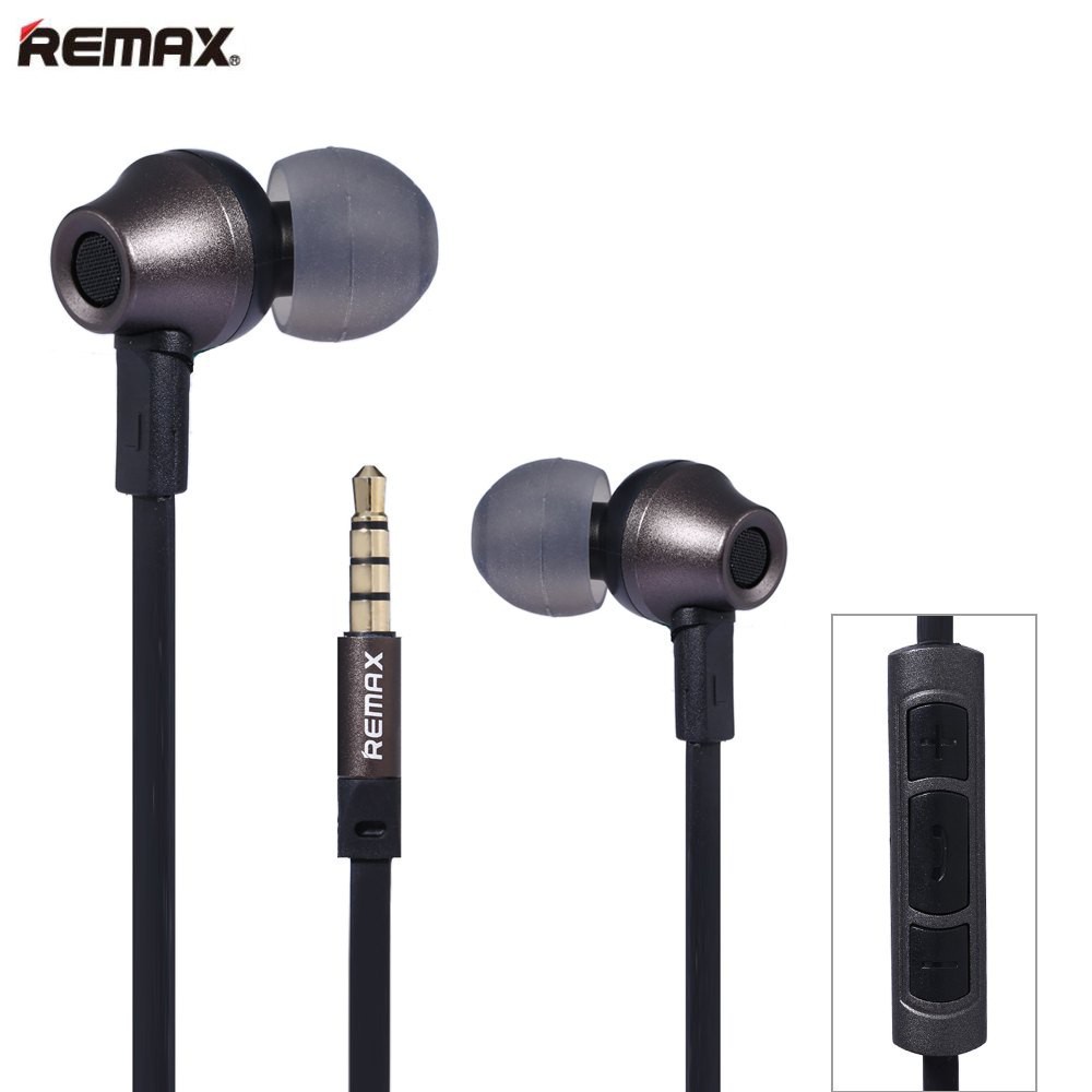 Original REMAX 3.5mm In-Ear Stereo Earphone with Microphone and Volume Control RM-610D