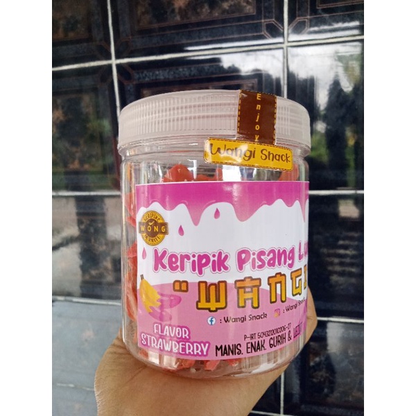 

keripik pisang lumer rasa strawberry