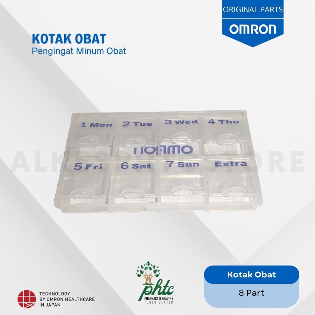 OMRON Kotak Obat Portabel l Kotak Obat Mingguan