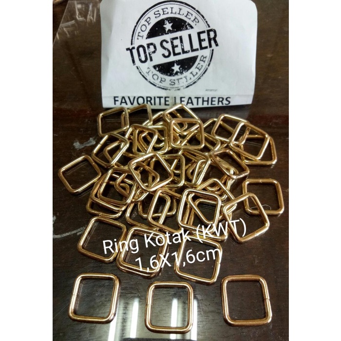 RING KOTAK/GESPER RODA RING JALAN SRE 1,6CMX1,6CM (KAWAT38) PER 100PCS