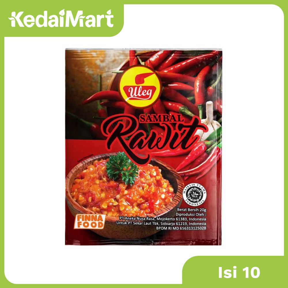 

Sambal Uleg Rawit Renceng Isi 10 x 20 Gram