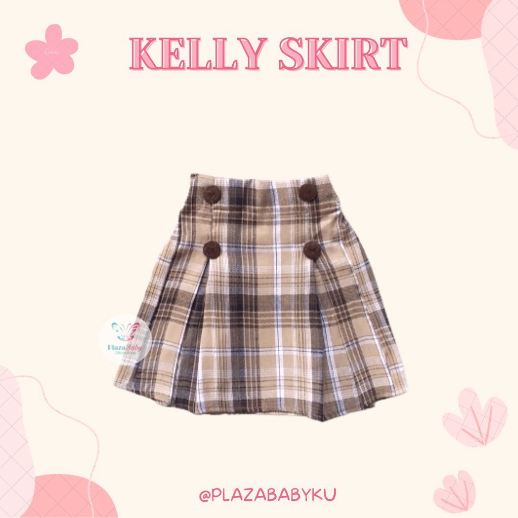 SALE 10.10 Plazababyku KELLY SKIRT Rok Anak Pendek Popsy Skrit Anak Perempuan 1-5 tahun