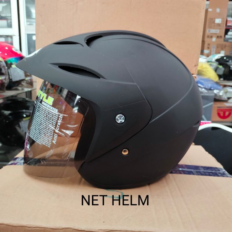 HELM HIU NICO BLACK DOFT ORIGINAL HELM HIU