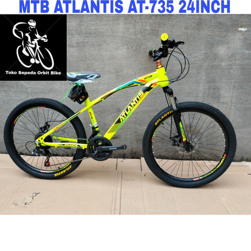 Sepeda Gunung MTB Atlantis AT-735 24Inch Hi-ten stell