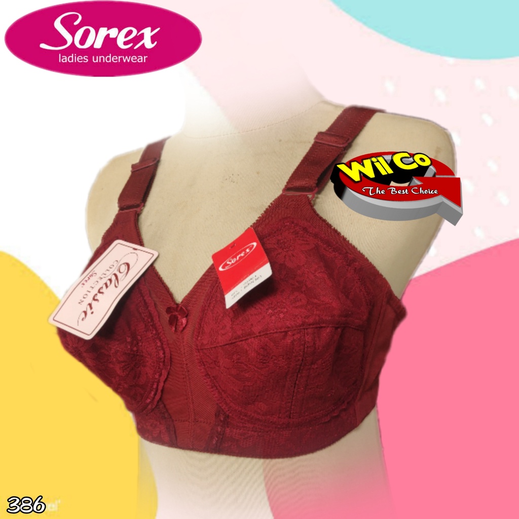 K386 - BRA/BH WANITA CLASSIC SOREX CUP C SIZE 36 - 46  TIGA PENGAIT