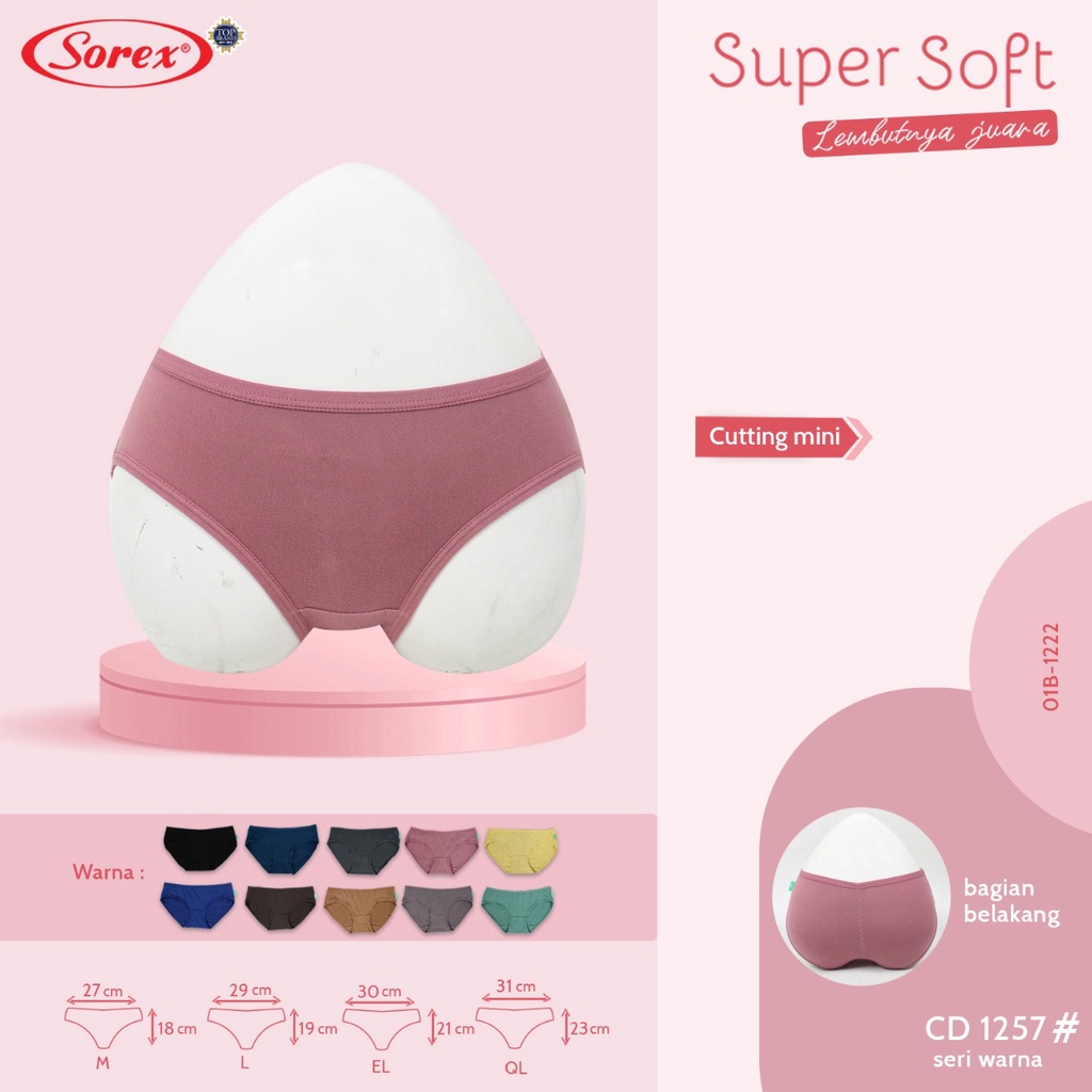 CELANA DALAM WANITA Basic 1257 SOREX SUPER SOFT