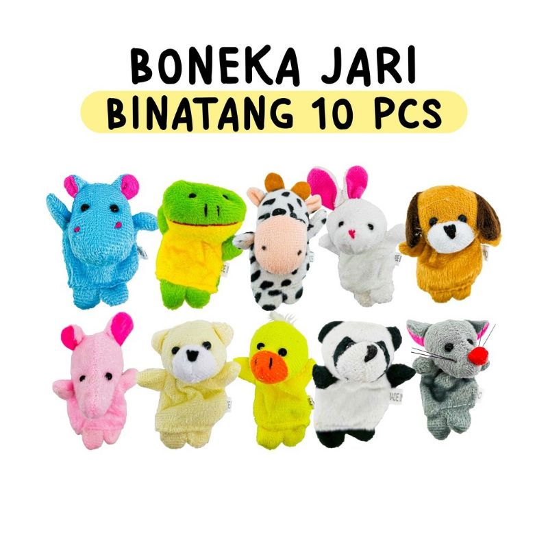 Makassar V503 Boneka jari mainan anak bayi finger puppet mainan edukasi cerita dongeng sebelum tidur