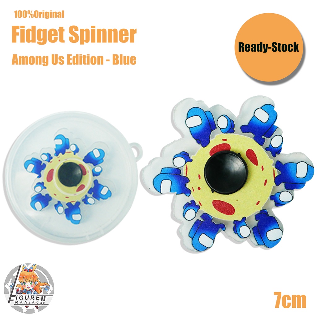 Fidget Spinner A Mong US Mainan Anak Premium Free Casing