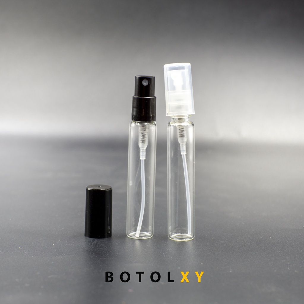 Botol Spray Kaca 5ml - Sample Parfum Hand Easy Press - Anti Bocor