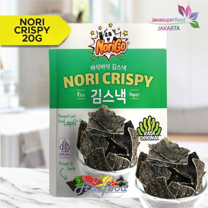 

Norigo Nori Crispy Original / Camilan Seaweed Nori Crispy - 20 Gram