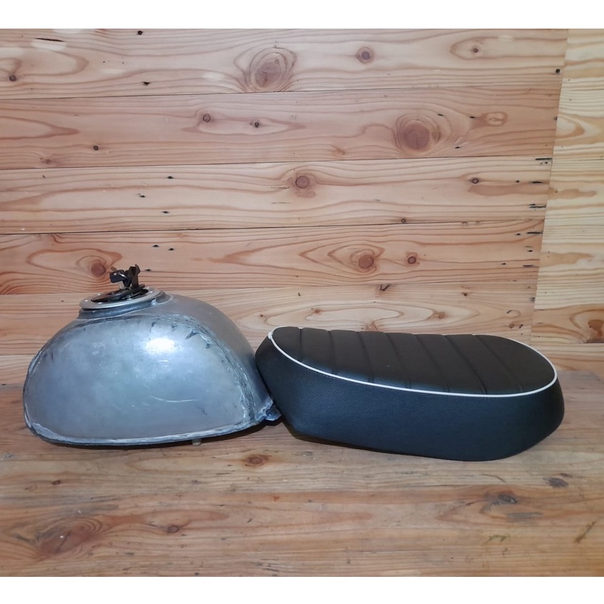 Tangki gastank honda monkey 125 set tutup plus jok