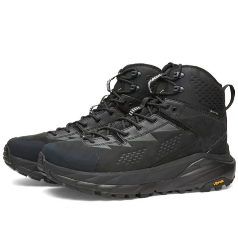 Sepatu Hiking Hoka One One Kaha Black Phantom High Premium Original