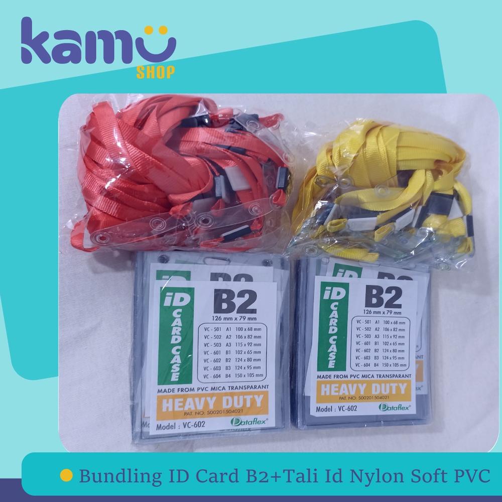 

BUNDLING 40PCS ID CARD B2 + 40PCS TALI ID CARD NYLON SOFT PVC - NYLKSFP TERLARISS...,,,,,