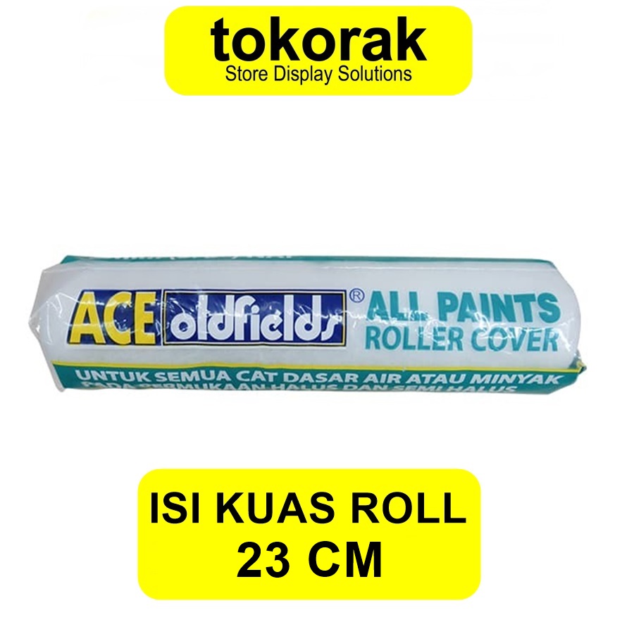 REFILL KUAS ROLL CAT 9 INCH ALL PAINTS ACE OLDFIELDS ISI ROLLER 230MM - KUAS CAT